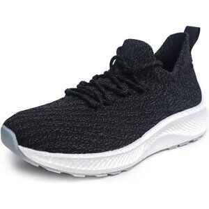 Mens Running Shoes Walking Sneakers Sports Fashion Casual Black Mesh Footwear